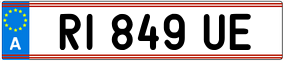 Trailer License Plate